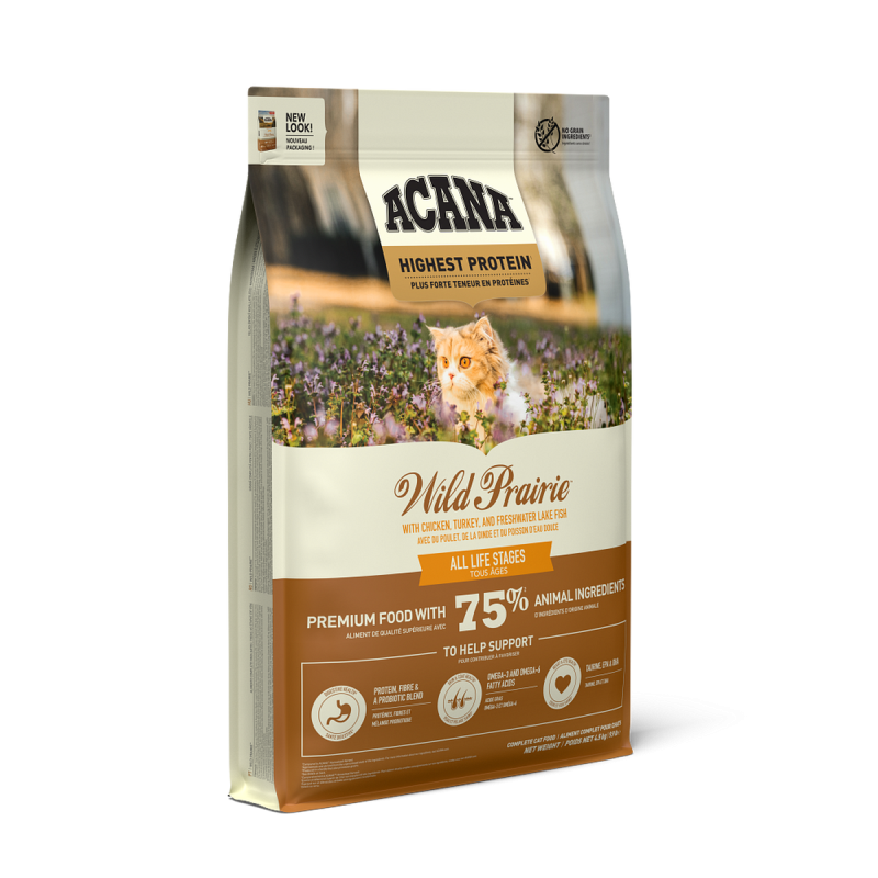 Acana Wild Prairie Kedi Kuru Mama ambalajı