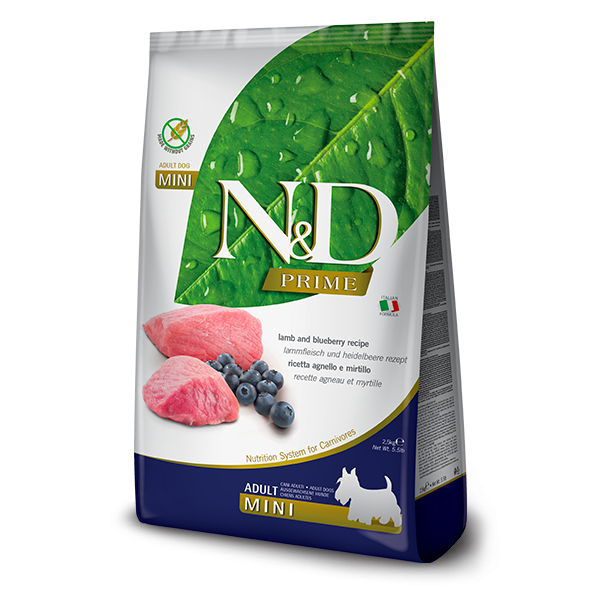N&D Lamb & Blueberry Adult Mini ambalajı