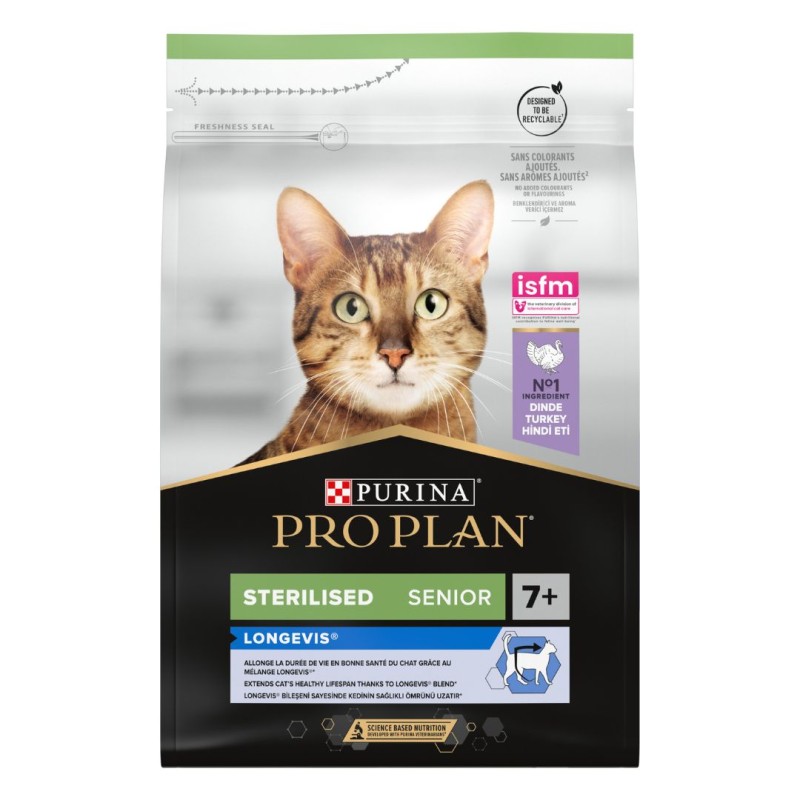 Pro Plan Sterilised Senior 7+ Kedi Kuru Mama ambalajı