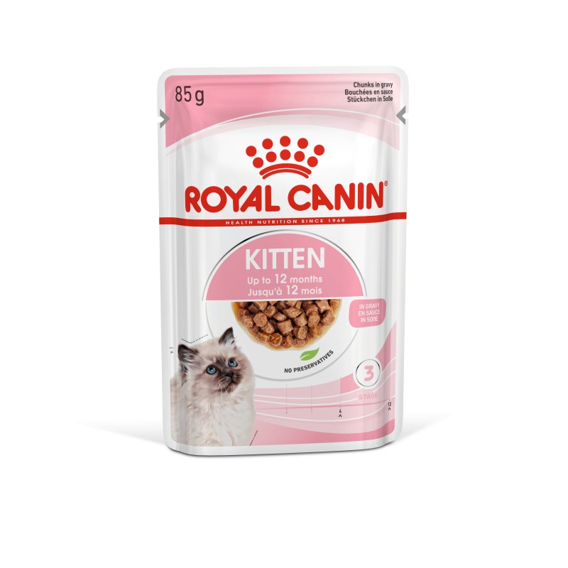 Royal Canin Kitten Gravy Kedi Yaş Mama ambalajı