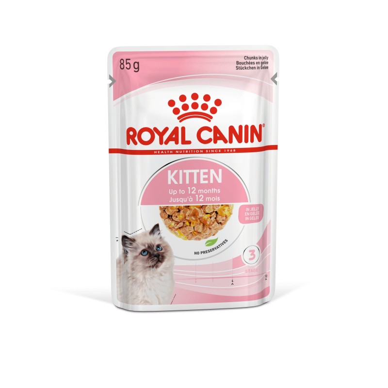 Royal Canin Kitten Jelly Kedi Yaş Mama ambalajı