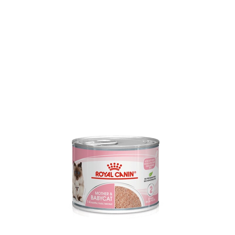 Royal Canin Mother & Babycat Ultra Soft Mousse Kedi Yaş Mama ambalajı