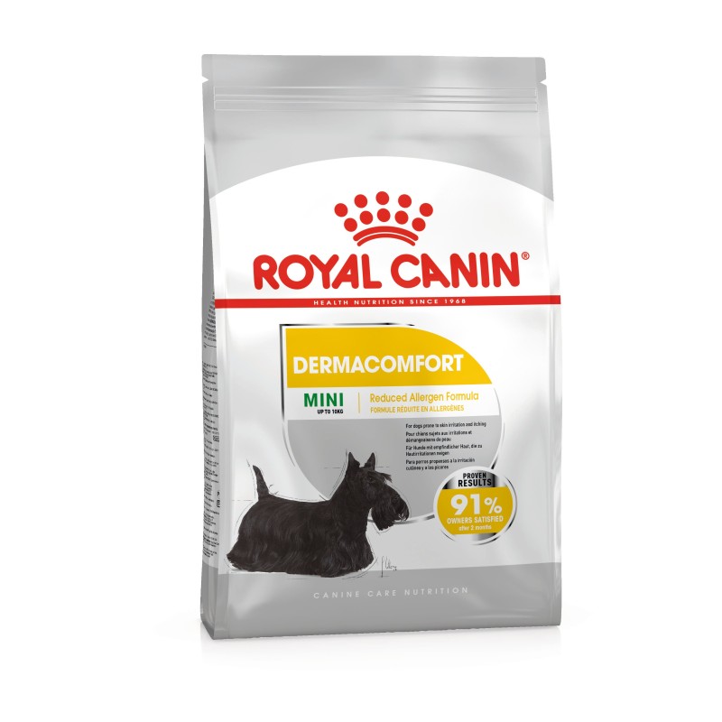 Royal Canin Mini Dermacomfort Köpek Kuru Mama ambalajı