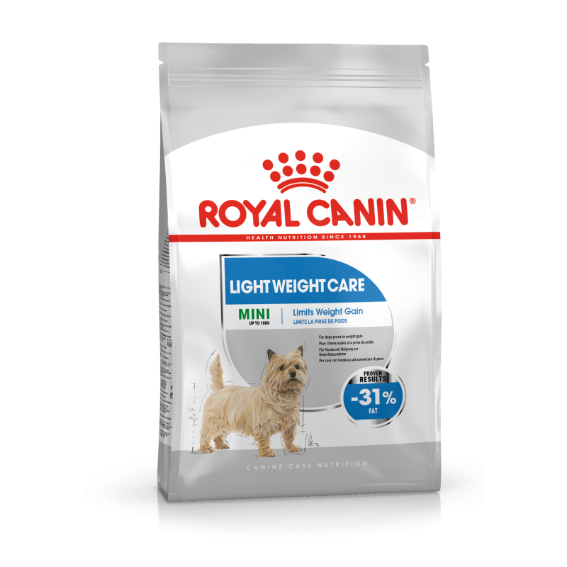 Royal Canin Mini Light Weight Care Köpek Kuru Mama ambalajı